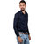 Vida Loca Dark Blue Color Cotton Designer Plain Shirt For Men