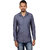Vida Loca Dark Blue Color Denim Designer Printed Shirt For Men