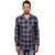 Vida Loca Purple Color Cotton Designer Checkered Shirt For Men
