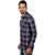 Vida Loca Purple Color Cotton Designer Checkered Shirt For Men