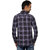 Vida Loca Purple Color Cotton Designer Checkered Shirt For Men
