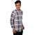 Vida Loca Purple Color Cotton Designer Checkered Shirt For Men