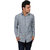 Vida Loca Grey Color Denim Designer Printed Shirt For Men