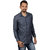 Vida Loca Dark Blue Color Denim Designer Printed Shirt For Men