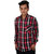 Vida Loca Black Color Cotton Designer Checkered Shirt For Men