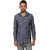 Vida Loca Grey Color Denim Designer Printed Shirt For Men