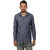 Vida Loca Grey Color Denim Designer Printed Shirt For Men