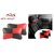 Auto Addict Square Red Black Neck Rest Cushion Pillow Set Of 2 Pcs For Hyundai i20 Active