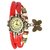 FARP Analog red colour dori type fancy womens watch ladies watch girls watch