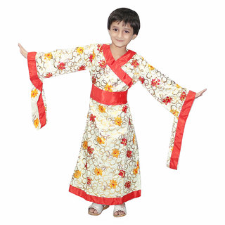 Kaku Fancy Dresses Japanese Kimono Traditional Wear Global Costume School Annual function/Theme Party/Competition