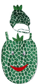 Kaku Fancy Dresses Pineapple Fruits Costume only cutout with Cap For Kids Annual function/Theme Party/Competition