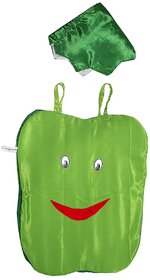 Kaku Fancy Dresses Capsicum Vegetables Costume only cutout with Cap For Kids Annual function/Theme Party/Competition.