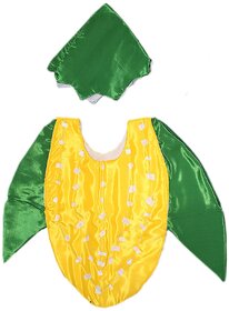 Kaku Fancy Dresses Corn Vegetables Costume only cutout with Cap For Kids Annual function/Theme Party/Competition.