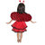 Kaku Fancy Dresses  Red Lady Bird Girl Insect costume For Kids