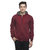 Lambency Men Maroon Hooded Sweatshirt