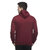 Lambency Men Maroon Hooded Sweatshirt
