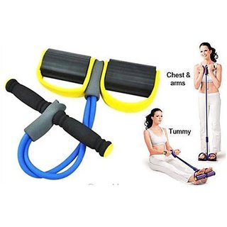 HD MART Tummy Trimmer Ab Pull Exerciser Resistance Tube Ab Exerciser
