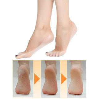 Silicone Gel Foot Socks, Non-slip Hidden Softening Spa for Say bye to Cracked, Hard Exfoliating Skin