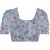 Nirosaa Grey Weightless Georgette Digital Floral Print Designer Saree With