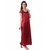 RamE Mahroon Women's short and Saxy  Night Dress