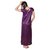 RamE Purple Women Satin Short Robe