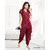 Women's Daily Night Set 2pc Top Patiyala / Dhoti Pant Hot Bed Sleepwear 678D Cherry Wedding Gift Idea Night Dress Set