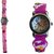 Barbie analog purple and baby pink colour fancy kids girls watch combo watch