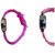 Barbie analog purple and baby pink colour fancy kids girls watch combo watch