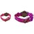 Barbie analog purple and baby pink colour fancy kids girls watch combo watch
