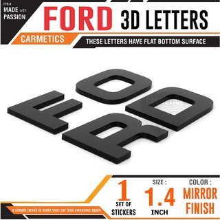 Buy CarMetics FORD 3d letters stickers decals logo emblem bonnet ...
