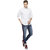 Campus Sutra Men's White Casual Shirts