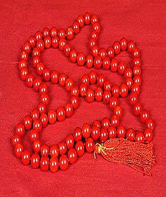 Jaipur Gemstone Natural Coral Beads Mala IGL Certified 100% Natural Unheated  Moonga Mala For Unisex   .