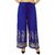 Riya Blue printed rayon palazzo pant ,trousers
