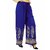 Riya Blue printed rayon palazzo pant ,trousers