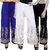 Blue ,White  &  Black Rayon Women's Flared Pants