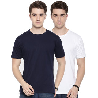 Manlino Men's Premium Round Neck T-Shirt (Pack of 2)