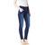 Miss Chase Women's Navy Blue Skinny Fit High Rise Clean Look Regular Length Stretchable High Waist Denim Jeans