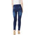 Miss Chase Women's Navy Blue Skinny Fit High Rise Clean Look Regular Length Stretchable High Waist Denim Jeans