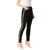 Miss Chase Women's Black Slim Fit Mid Rise Twill Tape Detailing Clean Look Acid Wash Crop Length Stretchable Denim Jeans