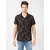 Mint & Cotton Black 100% Cotton Slim Fit Shirt for men