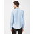 Mint & Cotton Blue 100% Cotton Slim Fit Shirt for men