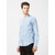 Mint & Cotton Blue 100% Cotton Slim Fit Shirt for men