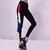 Side Red White Blue  and Skin Color Block Stretchable Leggings / Gym Wear /Yoga Wear /Running Wear
