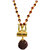 Lord Shiv's Trishul With Damaru  Rudraksha Pendant Necklace by Sujal Fashion.