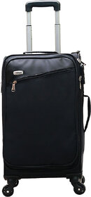 Timus Cameroon Plus 55 CM 4 Wheel Strolley Suitcase For Travel Cabin Luggage Trolley Bag (Black)