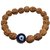 Yuvi Shoppe 5 Mukhi Indonesia Rudraksha Bracelet With Evil's Eye 100  Certified/ Five Faced Rudraksha Bracelet