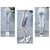 Light Grey Women's Red and Black  Narrow Side Stripe Stretchable Blue Leggings Yoga Gym Wear /Sport's Wear