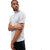 PAUSE Silver Solid Round Neck Slim Fit Half Sleeve Men's T-Shirt