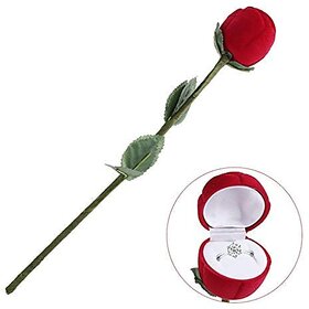 Valentine Day Special Velvet Rose Rings Box