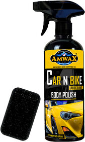 Amwax 500ml Car & Bike Polish  Advanced Formula for Gloss, Paint Protection & Dust Resistance